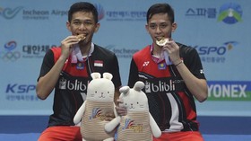 FOTO: Momen Fajar/Rian Juara Korea Open 2019