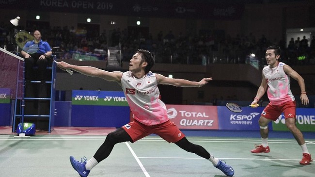Berikut tujuh fakta menarik jelang pertandingan Mohammad Ahsan/Hendra Setiawan melawan Takeshi Kamura/Keigo Sonoda di Olimpiade Tokyo 2020.
