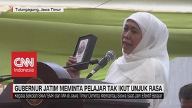 VIDEO: Gubernur Jatim Minta Pelajar Tak Ikut Unjuk Rasa