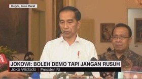 VIDEO: Jokowi Perbolehkan Demo, Tapi Jangan Rusuh