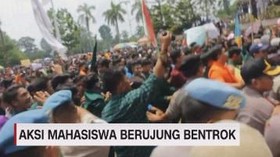 VIDEO: Aksi Mahasiswa di Jambi Berujung Bentrok