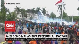 VIDEO: Aksi Demo Mahasiswa di Sejumlah Daerah