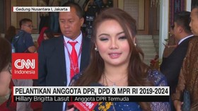 VIDEO: Hillary Lasut, Anggota Termuda DPR Pimpin Pelantikan