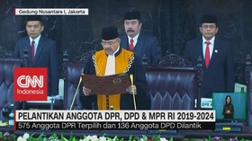 VIDEO: Sah! Pelantikan Anggota DPR, DPD dan MPR RI 2019-2014