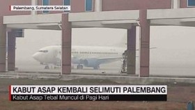 VIDEO: Kabut Asap Kembali Selimuti Palembang