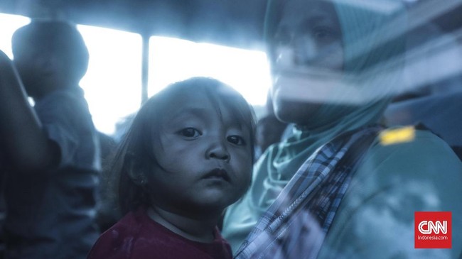 FOTO : Pengungsi Wamena Transit di Halim Perdanakusuma