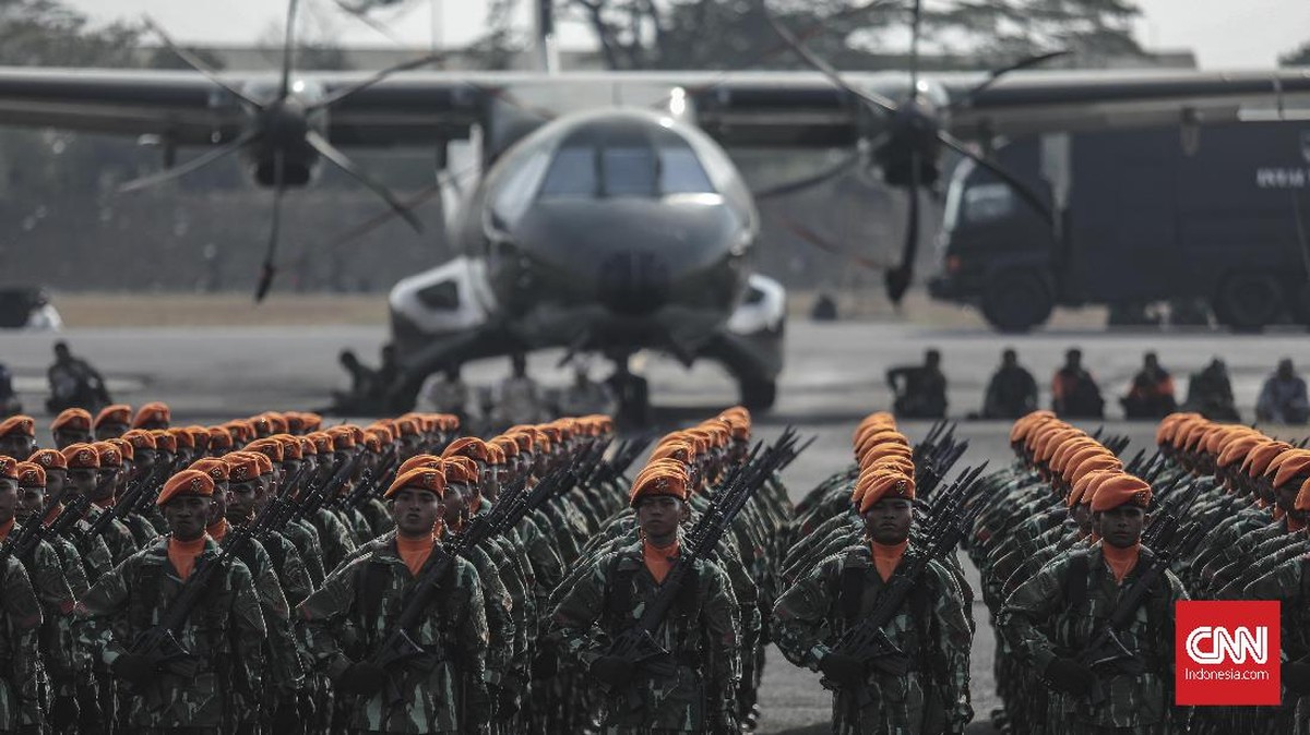 FOTO : Gladi Bersih HUT ke-74 TNI di Lanud Halim