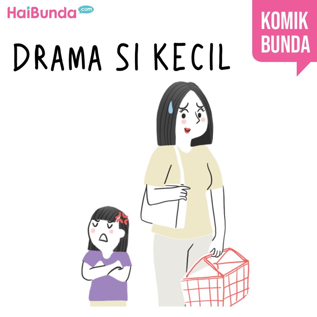Tingkah anak yang kadang drama kadang bikin perasaan orang tua gemas, kesal, dan geli. Apakah drama anak kesayangan bunda sama dengan drama kakak di komik ini?