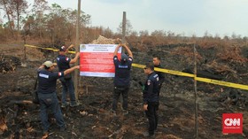 KLHK Segel Lahan Perusahaan Sawit Singapura Terkait Karhutla Sumsel