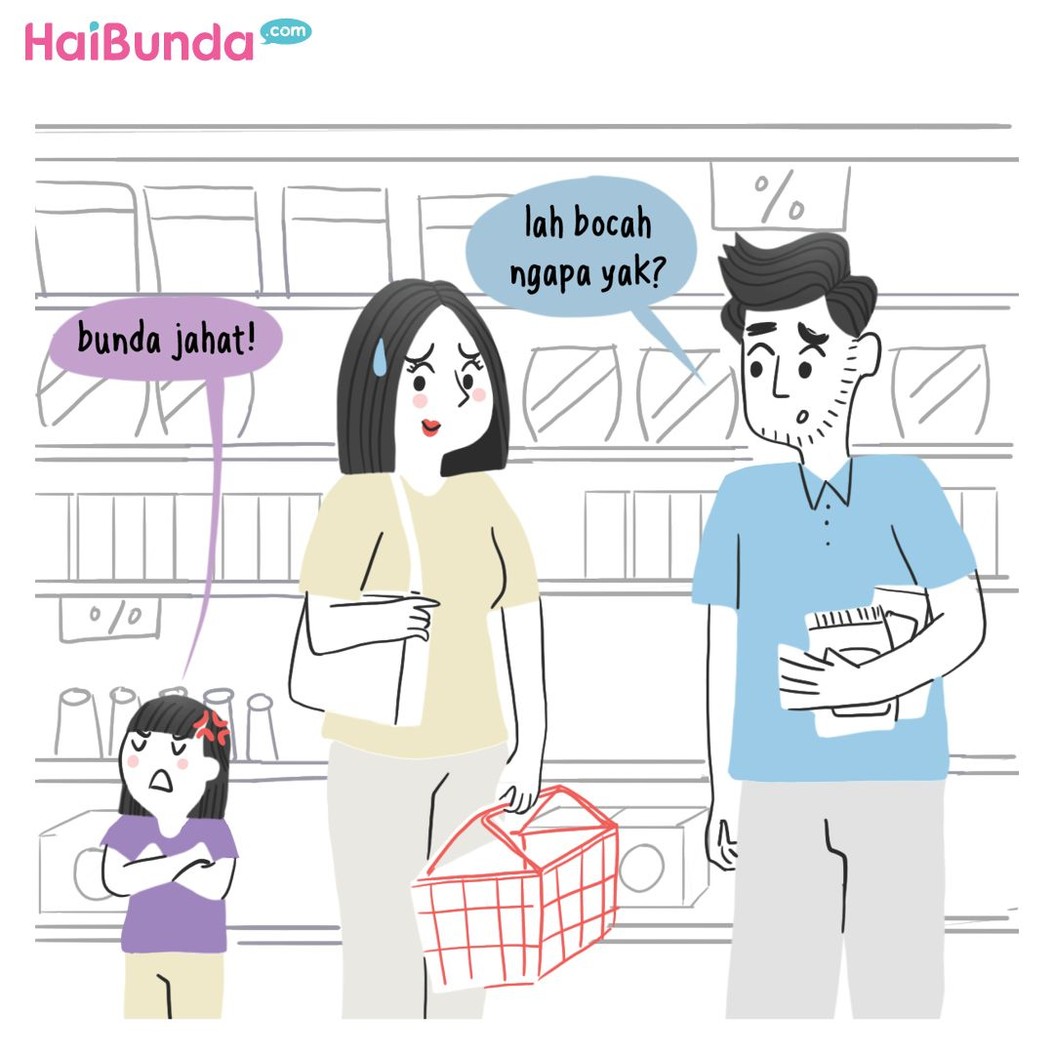 Tingkah anak yang kadang drama kadang bikin perasaan orang tua gemas, kesal, dan geli. Apakah drama anak kesayangan bunda sama dengan drama kakak di komik ini?
