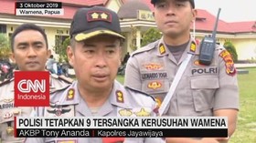 VIDEO: Polisi Tetapkan 9 Tersangka Kerusuhan Wamena