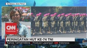 VIDEO: Peringatan HUT Ke-74 TNI di Surabaya