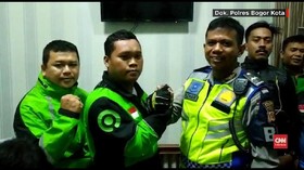 VIDEO: Polisi Penendang Driver Ojol di Bogor Minta Maaf