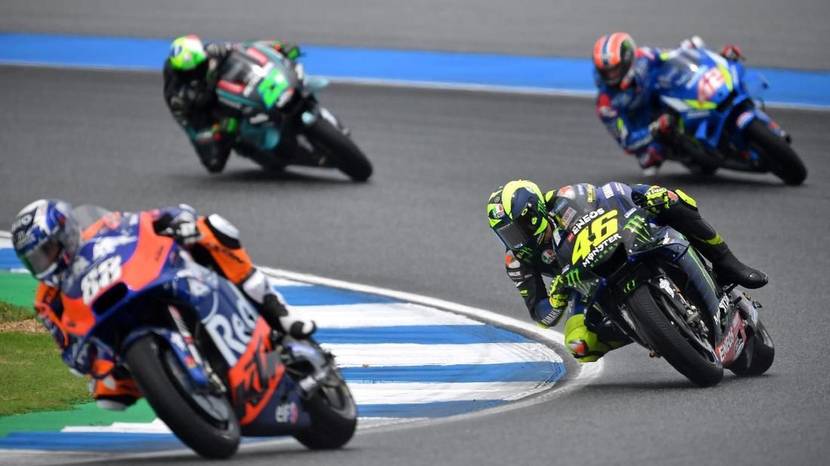 FOTO: Quartararo Pole MotoGP Thailand, Marquez-Rossi Terjatuh
