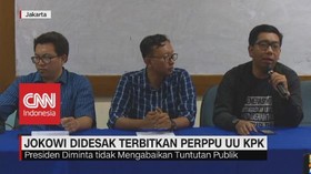 VIDEO: Jokowi Didesak Terbitkan Perppu UU KPK