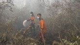 FOTO : Hotspot Karhutla di Riau Bertambah Lagi BNPB menyatakan jumlah hotspot karhutla tercatat meningkat di Riau, jadi 34 titik panas pada pagi 7 Oktober 2019.