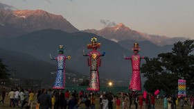 FOTO: Mengalahkan Kejahatan di Festival Dussehra