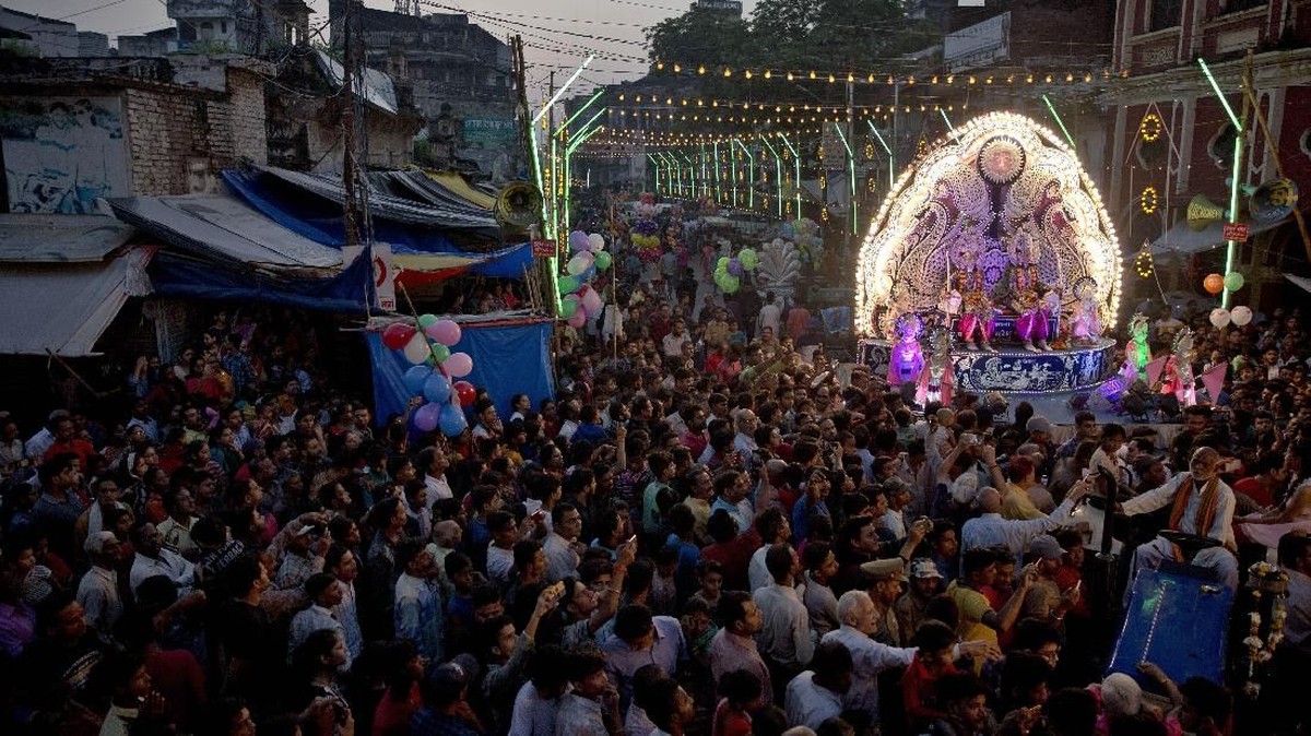 FOTO: Mengalahkan Kejahatan di Festival Dussehra