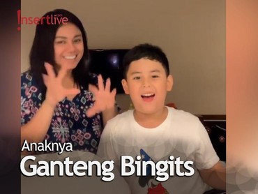 Bikin Video Entah Apa yang Merasuki Bareng Anak, Netizen: Ganteng Amat