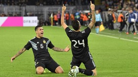 FOTO: Duel Jerman vs Argentina Berakhir Tanpa Pemenang