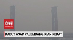 VIDEO: Kabut Asap Palembang Kian Pekat