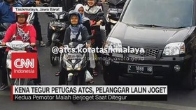 VIDEO: Kena Tegur Petugas ATCS, Pelanggar Lalin Joget