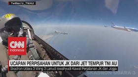 VIDEO: Ucapan Perpisahan TNI AU Untuk Jusuf Kalla di Udara