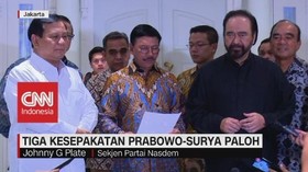 VIDEO: Tiga Kesepakatan Pertemuan Prabowo dan Surya Paloh