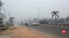 VIDEO: Kabut Asap Tebal Kembali Menyelimuti Palembang