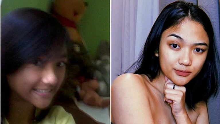 Transformasi Marion Jola dari Penampilan Polos Hingga Seksi Menggoda Beberapa foto transformasi Marion Jola dari bocah kampung hingga seksi menggoda.