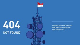 Situs Kominfo 'Down' Usai Palapa Ring Tol Langit Diresmikan