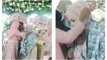 img-title Viral Pengantin Dikalungi Lembaran Uang, Netizen: Bisa Balik Modal