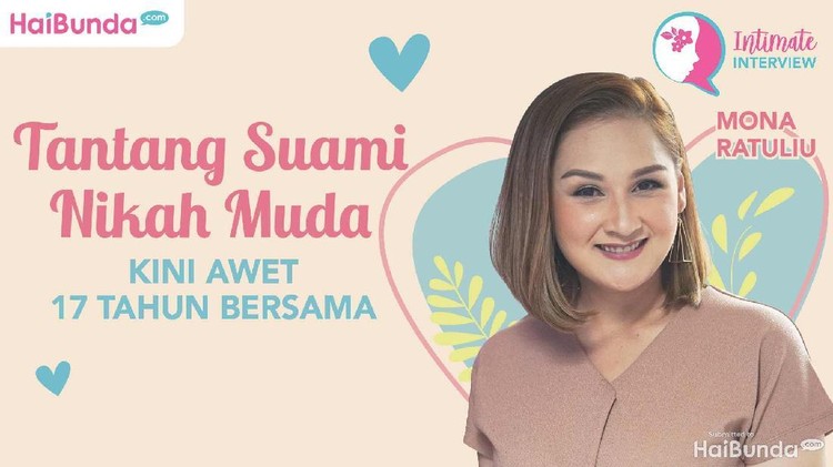 Mona Ratuliu mengaku berani menantang suami untuk menikah muda. Ia juga tak mengelak, jatuh cinta lewat pandangan pertama pada Indra Brasco.