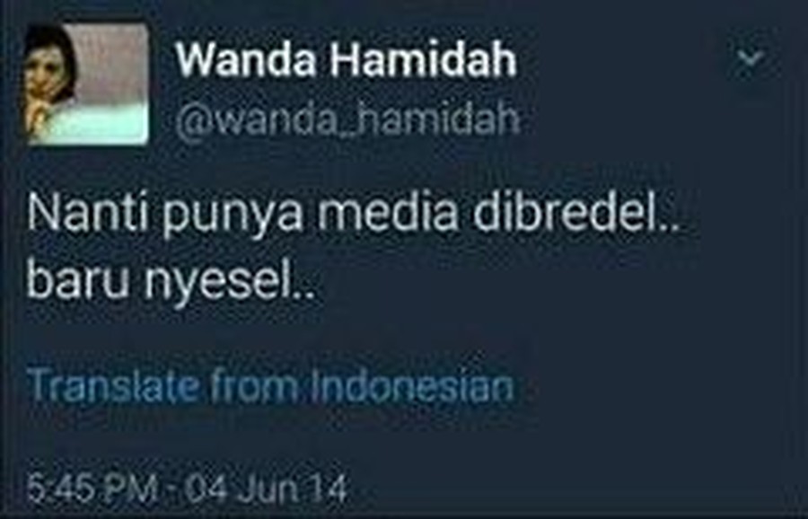 Wanda Hamidah jadi trending di twitter, ini deretan kultwitnya yang diramal benar.
