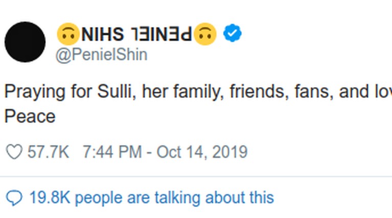 Duka Para Seleb Atas Kepergian Choi Sulli Choi Sulli ditemukan tak bernyawa pada Kamis, (14/10). Ini ungkapan para seleb atas kepergiannya.