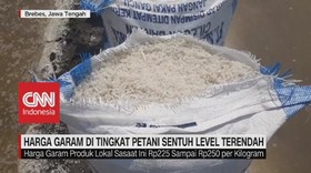 VIDEO: Harga Garam Sentuh Level Terendah