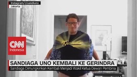 VIDEO: Sandiaga Uno Kembali ke Gerindra
