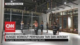 VIDEO: Bungee Workout Perpaduan Tari dan Akrobat