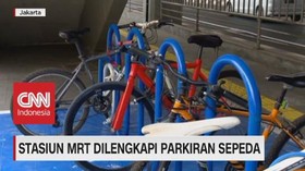 VIDEO: Kini, Stasiun MRT Dilengkapi Parkiran Sepeda