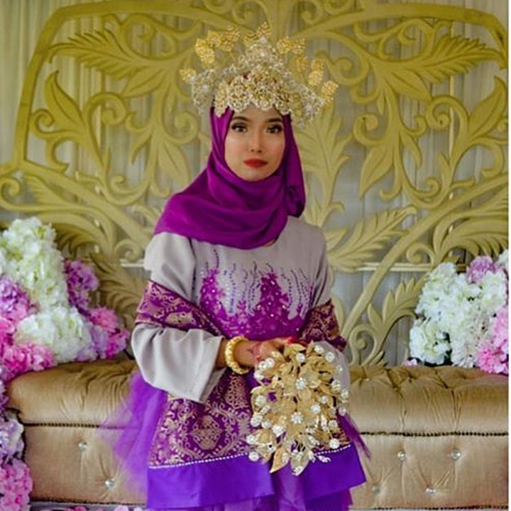 <p>Pengantin wanitanya cantik nian. (Foto: Instagram/ @orkid_azura)  </p>