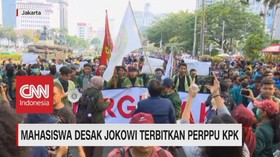 VIDEO: Mahasiswa Desak Jokowi Terbitkan Perppu KPK
