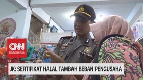 VIDEO: JK: Sertifikat Halal Tambah Beban Pengusaha