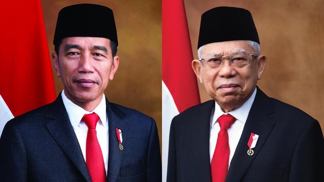 Usai membaca sumpah dan dilantik oleh MPR, Joko Widodo dan Ma'ruf Amin resmi menjadi presiden-wakil presiden Republik Indonesia yang baru periode 2019-2024.