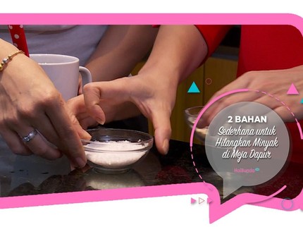 2 Bahan Sederhana untuk Hilangkan Minyak di Meja Dapur