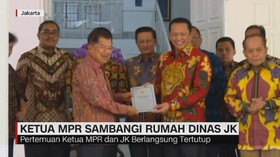 VIDEO: Ketua MPR Sambangi Rumah Dinas JK