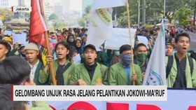 VIDEO: Gelombang Unjuk Rasa Jelang Pelantikan Jokowi-Maruf