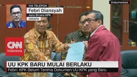 VIDEO - Jubir KPK: KPK Belum Terima Dokumen UU KPK Yang Baru
