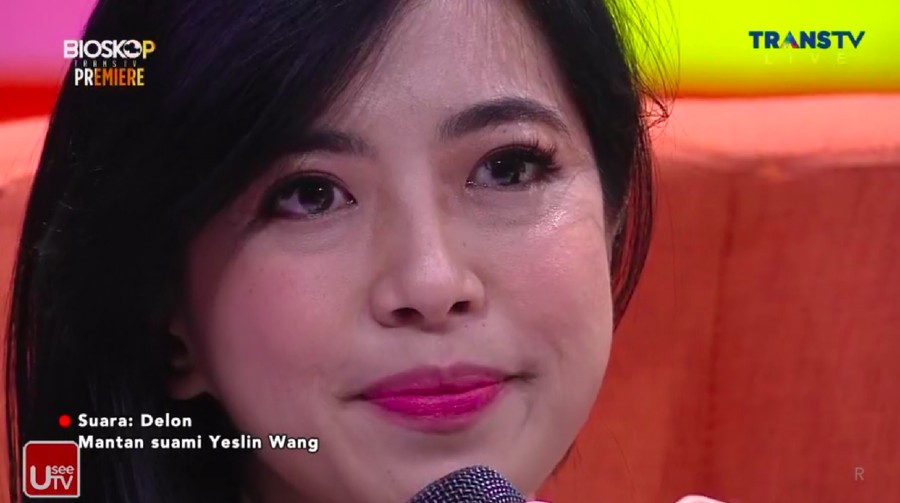 Yeslin Wang tak kuasa menahan tangis saat teringat kembali momen bahagiannya bersama Delon.