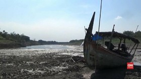 VIDEO: Sungai Bengawan Solo Surut