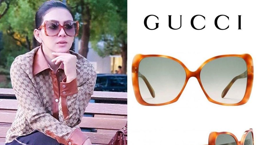 Sejumlah artis yang aksi dan bergaya dengan kacamata Gucci tanpa endorse.